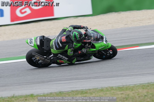 2010-06-26 Misano 1419 Rio - Superbike - Qualifyng Practice - Tom Sykes - Kawasaki ZX 10R
